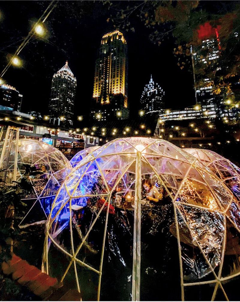 For the third winter in a row, six igloos have been erected on the patio at Publico. Courtesy of Publico
