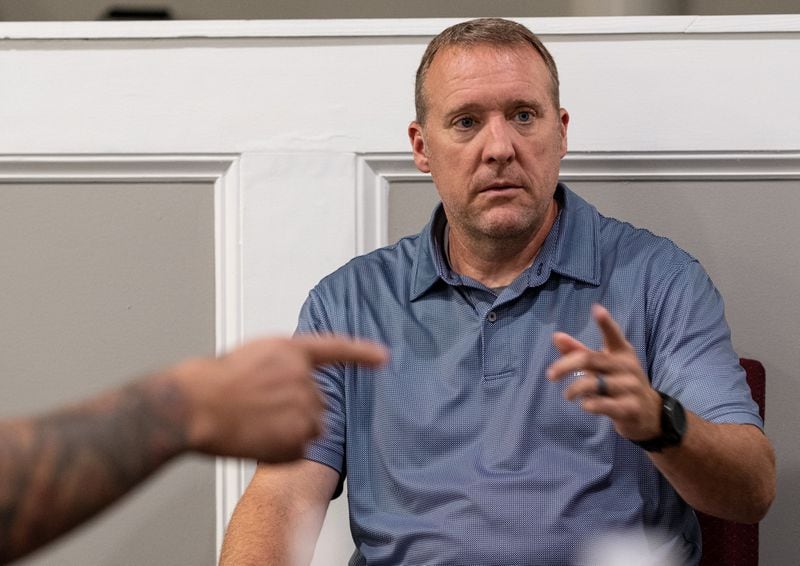 Billy Jones, a deputy with the Glasscock County Sheriff’s Office for 22 years, said he became a peer counselor to first responders because it was something he wanted access to for himself. Ben Gray for the Atlanta Journal-Constitution