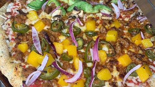 Pizza from Plant-Based Pizzeria.