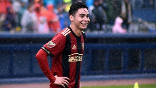 Miguel Almirón and seven other Atlanta United players will volunteer at the Atlanta Humane Society on Wednesday.