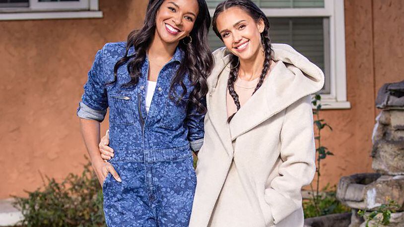 Actresses and friends Jessica Alba and Lizzy Mathis host a new Roku reality show "Honest Renovations." / Courtesy of Roku