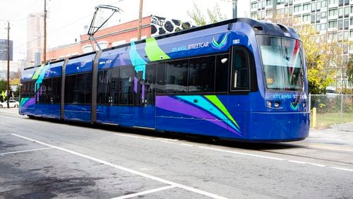 MARTA returned the first Atlanta streetcar vehicle to service Thursday after repairing its wheels. (File photo by CHRISTINA MATACOTTA FOR THE ATLANTA JOURNAL-CONSTITUTION).