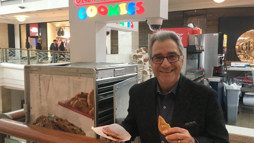 Great American Cookies co-founder Michael Coles at the Lenox Square location. AJC photo: Jennifer Brett