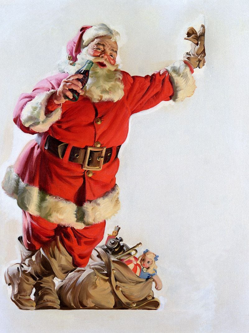 Haddon Sunblom's depictions of Santa Claus for the Coca-Cola Company are on view during Christmas at Callanwolde at Callanwolde Fine Arts Center.