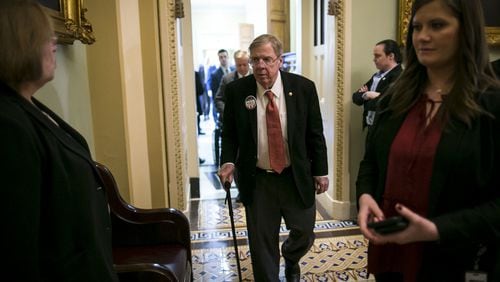 U.S. Sen. Johnny Isakson, R-Ga., has been working with nearly two dozen moderates on a proposal the group plans to present during this week’s Senate debate on immigration. (Al Drago/The New York Times)