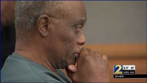 George Harris, 68, chocked back tears as he was sentenced to 25 years in prison for shooting a man and leaving him paralyzed. (Credit: Channel 2 Action News)