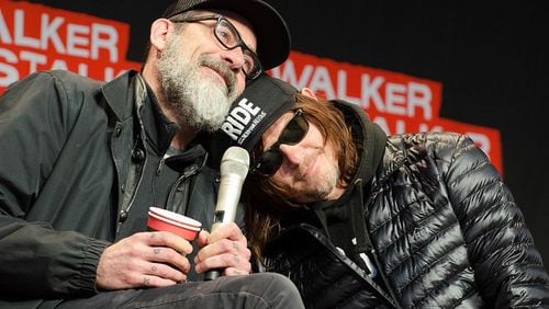 Jeffrey Dean Morgan and Norman Reedus at a past Walker Stalker convention.