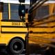 DeKalb County school buses in Stone Mountain on Tuesday, Oct. 10, 2023.   (Ben Gray / Ben@BenGray.com)