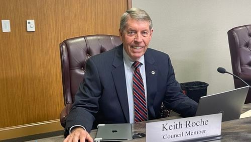 Keith Roche announced Monday evening he will not seek a third term on Lawrenceville City Council. (Tyler Wilkins / tyler.wilkins@ajc.com)