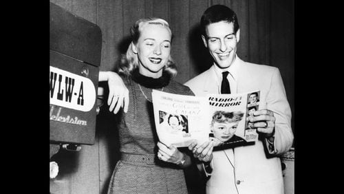 Dick Van Dyke during his early days with The Merry Mutes in Atlanta in the early 1950s. The comedy team had a TV show on WLWA, now WXIA.