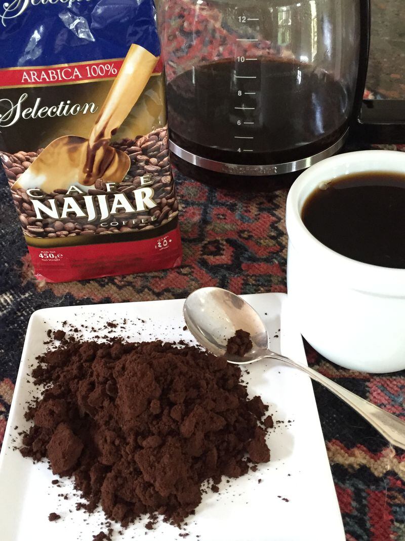 Bakkal International Foods stocks more than 40 varieties of coffee, including 100 percent Arabica Cafe Najjar, pictured, from a 60-year-old coffee roastery in Lebanon. Photo: C.W. Cameron