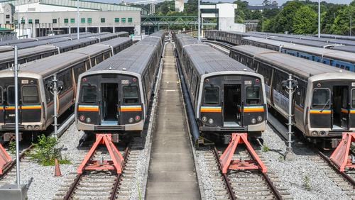 MARTA is replacing 254 rail cars in coming years. Up to eight of the old cars will be used to create artificial reefs off the Georgia coast. (John Spink / John.Spink@ajc.com)
