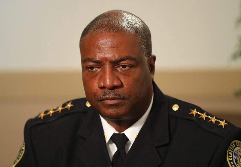 Clayton County schools police chief Thomas Y. Trawick, Jr., presides over a department with one of the highest rates of troubled police officers in the state. CURTIS COMPTON/CCOMPTON@AJC.COM