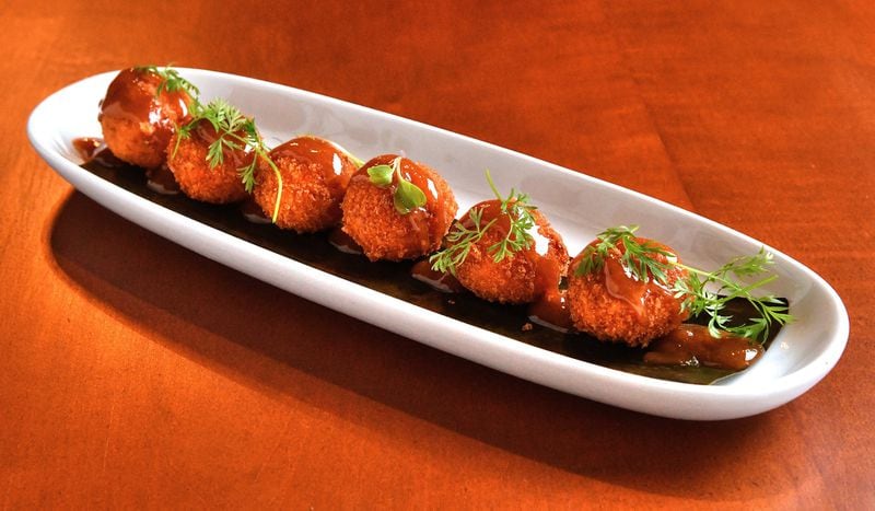 Pimento Cheese Fritters with Guava Glaze. (Contributed by Chris Hunt Photography)
