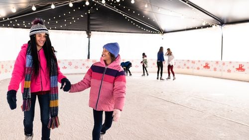 Ice skating is just one of many activities at Snow Island at Margaritaville at Lanier Islands.
Courtesy of Melissa Hollingsworth.