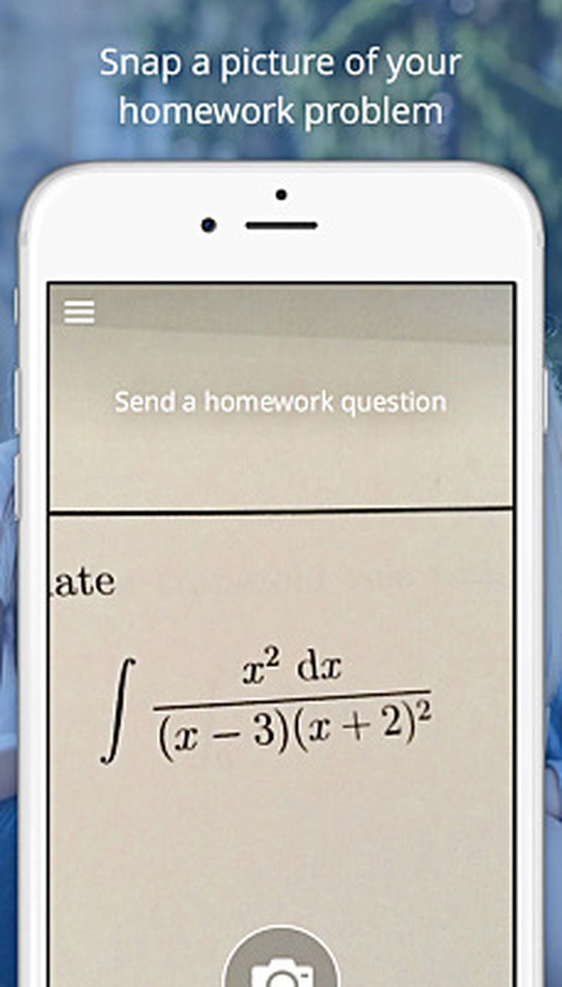 The Snapsolve app helps with homework by letting your child send an actual photo of a math problem.