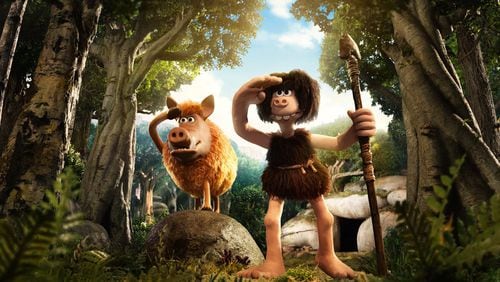 Aardman Animations star Nick Park, the brilliant mind behind the adventures of “Wallace & Gromit,” tries to outdo the Flintstones in his latest comedy “Early Man.” Contributed by Lionsgate