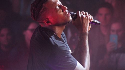 Atlanta-based rapper Lecrae performed at the Tabernacle on Oct. 5, 2017, as part of his “All Things Work Together” tour. Photo: Melissa Ruggieri/AJC
