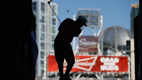 The San Diego Padres teamed  with Callaway Golf to transform Petco Park into a 1,002-yard, nine-hole par-3 course at PETCO Park last year.