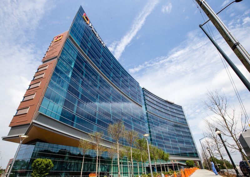 Georgia will add at least 62 beds at Piedmont Healthcare's main building at the Buckhead campus and, potentially, another 40 or so beds in the new Marcus Tower, which was opened four months ahead of schedule. (Jenni Girtman for The Atlanta Journal-Constitution)