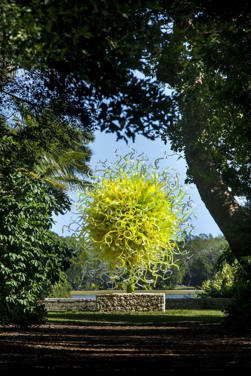 Dale Chihuly’s “Sol del Citron” will be included in “Chihuly in the Garden,” coming to the Atlanta Botanical Garden next year from April 30 to Oct. 30. CONTRIBUTED BY ATLANTA BOTANICAL GARDEN