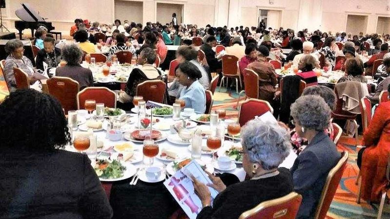 The G.I.R.L.S. Bridge Club held an annual scholarship luncheon and fashion show each year. This picture was taken at the last luncheon in 2019. (Courtesy of the G.I.R.L.S. Bridge Club)