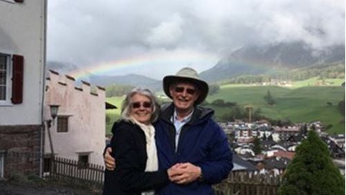Tom and Sandy Gadsden on  recent anniversary trip to Italy. The Gadsdens, who live part-time in Georgia, will combine their 50th anniversary party with a eclipse watching event with friends and family. CONTRIBUTED