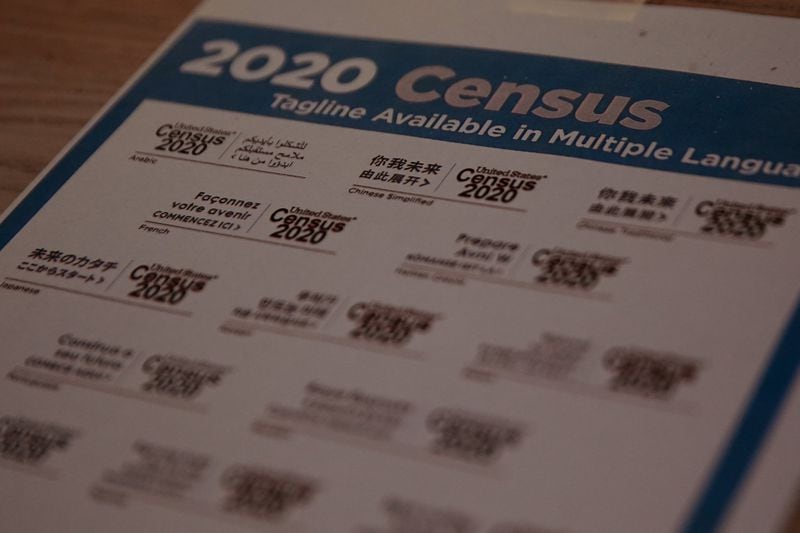 Clarkston passed out fliers in multiple languages about the 2020 Census. (Photo: Elijah Nouvelage for The Atlanta Journal-Constitution)