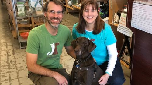 The owners of SecondLife Atlanta, a six-year old nonprofit thrift store in Avondale Estates, want to help homeless pets.  Co-founders Toby and Tanya Tobias donate money to help various nonprofits and hope to reach $1 million this year. CREDIT: SHELIA POOLE
