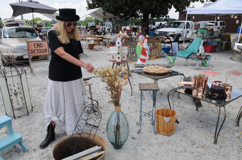 Becky Yeates has been a vendor Scott Antique Markets on Jonesboro Road in Atlanta for 22 years. Yeates sells unique furniture, art and small trinkets. 
(Courtesy of Doug Smith Photography)