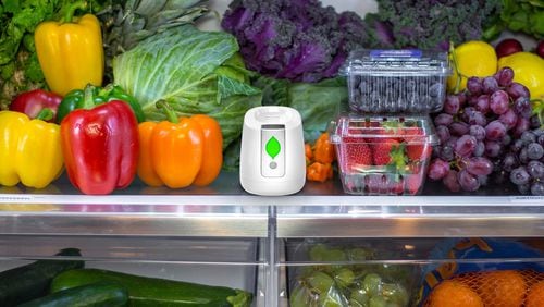 Keep produce fresh longer with an air purifier specifically for the refrigerator. 
Courtesy of GreenTech Environmental