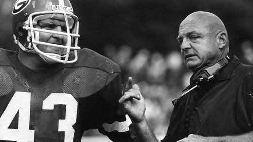 Erk Russell, while at UGA. (AJC file photo)