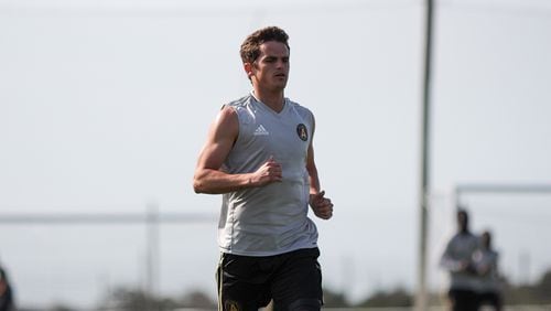 Mikey Ambrose works out in Florida with Atlanta United. (Atlanta United)
