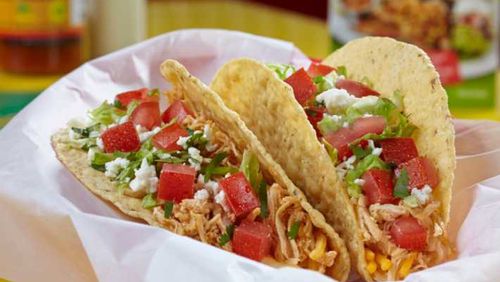 Fuzzy's Taco Shop in Alpharetta will host its grand opening on Friday, Sept. 22. The Baja Shredded Chicken Taco is one of the many items on the menu.