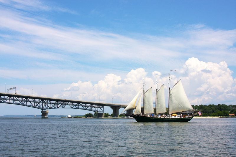 Float along the shores of the York River in Virginia and get a taste of the golden age of sailing as you spy dolphins and osprey. CONTRIBUTED BY VIRGINIA TOURISM CORP.