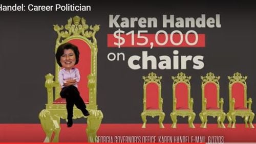 The Democratic Congressional Campaign Committee aired this ad attacking Republican Karen Handel. (DCCC)