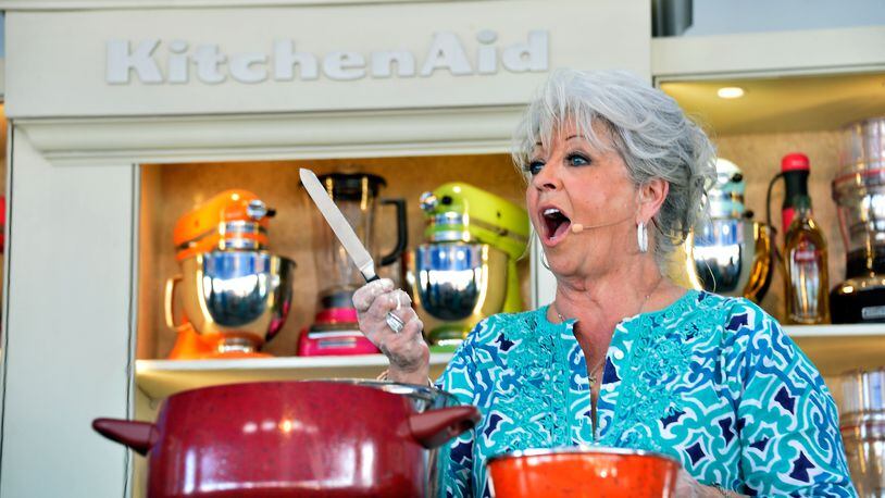 MIAMI BEACH, FL - FEBRUARY 23: Paula Deen attends KitchenAid® Culinary Demonstrations during the Food Network South Beach Wine & Food Festival at Grand Tasting Village on February 23, 2014 in Miami Beach, Florida. (Photo by Frazer Harrison/Getty Images for Food Network SoBe Wine & Food Festival) MIAMI BEACH, FL - FEBRUARY 23: Paula Deen attends KitchenAid® Culinary Demonstrations during the Food Network South Beach Wine & Food Festival at Grand Tasting Village on February 23, 2014 in Miami Beach, Florida. (Photo by Frazer Harrison/Getty Images for Food Network SoBe Wine & Food Festival)