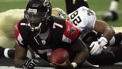 Michael Vick played for the Falcons from 2001 to 2006.