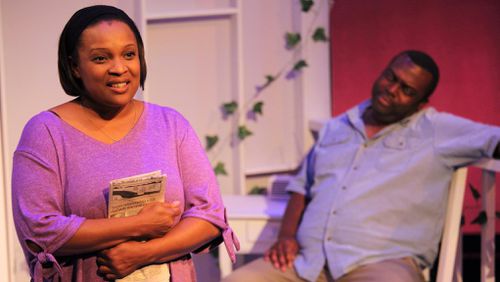 Vanguard Rep’s inaugural production of Atlanta playwright Amina S. McIntyre’s family drama “On the Third Day” features Tanya Freeman and Daviorr Snipes. CONTRIBUTED BY MATTHEW KELLEN BURGOS