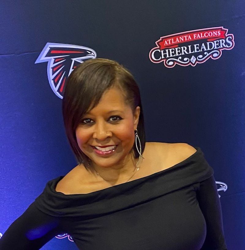 Former Falcons cheerleader Mickey Crawford-Carnegie was inducted into the NFL Cheer Hall of Fame.