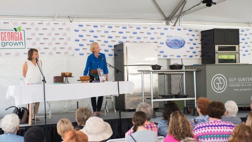 The culinary stage at the AJC Decatur Book Festival will be the site for cooking demonstrations and book discussions Sept. 1 and 2. CONTRIBUTED BY TOM MEYER