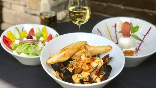 Get a 3-course seafood or steak dinner for $29.99 at Woodfire Sage Tavern today. Photo credit: The Rosen Group Atlanta.