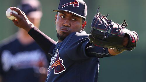 Julio Teheran, who pitched three scoreless innings in his second spring-training start Friday, won’t pitch in another game until March 11 when he starts for Colombia against Canada in the World Baseball Classic. (Curtis Compton/ccompton@ajc.com)