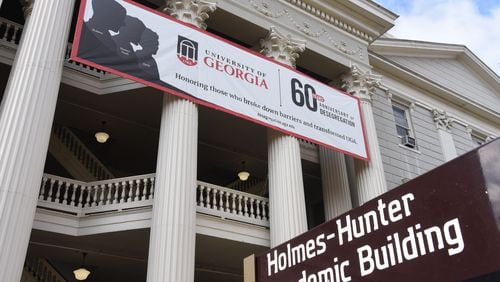 The University of Georgia reached a fundraising record of $257 million during a 12-month stretch that ended June 30. The university said the donations will help fund projects, such as its $30 million renovation of the Holmes-Hunter Academic Building. (Hyosub Shin / Hyosub.Shin@ajc.com)