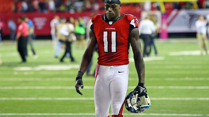 Falcons wide receiver Julio Jones has a foot injury and will miss the rest of the season. He had 79 receptions last season and already had 41 in five games this season.