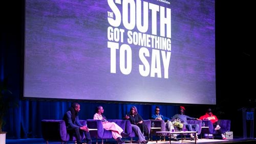 The panel for the discussion on "Documenting the Movement" was one of many that preceded the premiere of the AJC's first full-length documentary "The South Got Something to Say" at Center Stage on Nov. 2, 2023.
