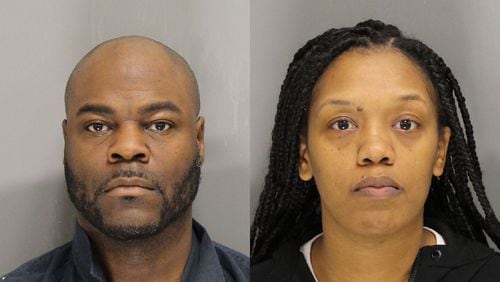 Marietta residents Christopher Lamont Hall, left, and Deria Michelle Young are charged in connection with the break-in of a vehicle owned by the Cobb County government.