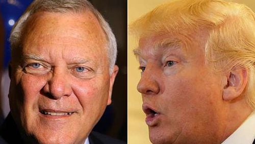 Gov. Nathan Deal and Donald Trump