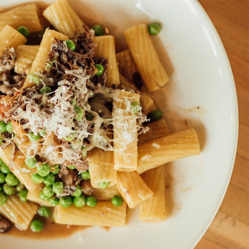  Red Wine-Braised Short Rib with Rigatoni. Credit: Camps Kitchen & Bar.