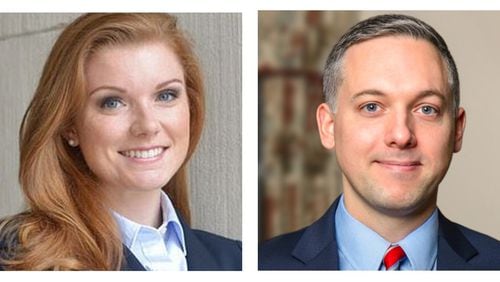 Rep. Meagan Hanson (left) and Democratic challenger Matthew Wilson are facing off in the House District 80 race.